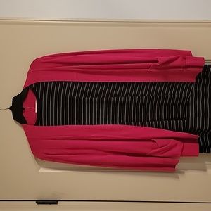 Cardigan and short sleeve top